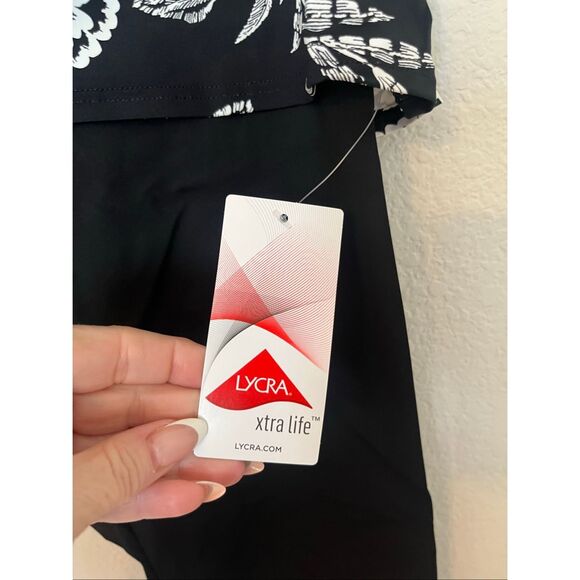 Lands' End High Waisted UPF 50 Skirted Swim Leggings Size: L NEW NWt - Picture 6 of 8